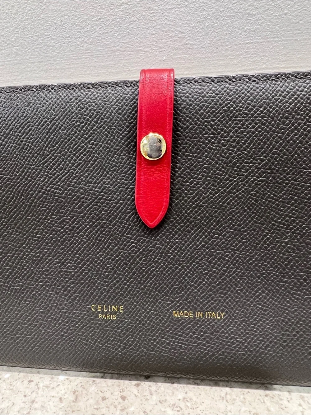 Celine grained black